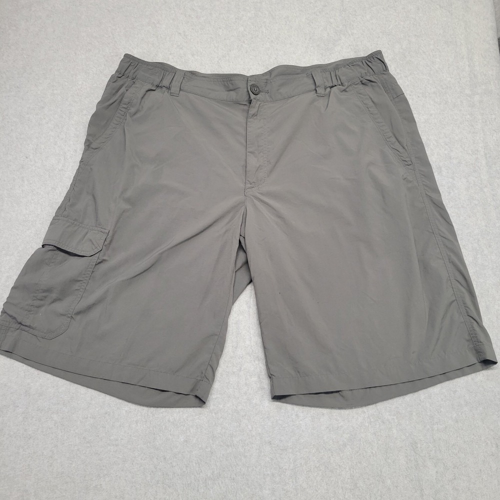 Columbia Mens Omni-Shade Cargo Shorts Gray UPF Sun Protection Size 42 Gorpcore